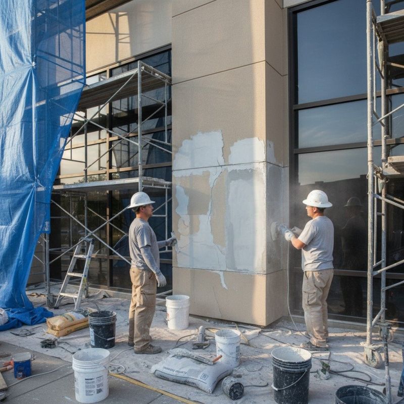 Exterior Stucco Repair detail